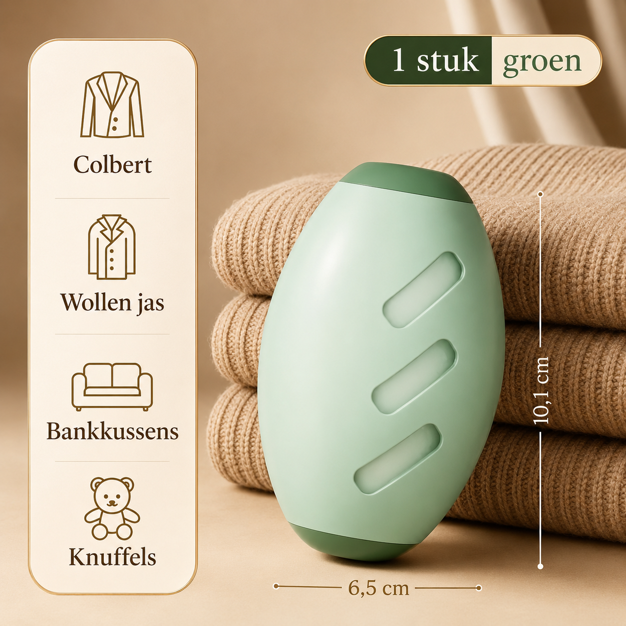 Siliconen Pluizenverwijderaar – Verwijdert Haar & Stof van Kleding